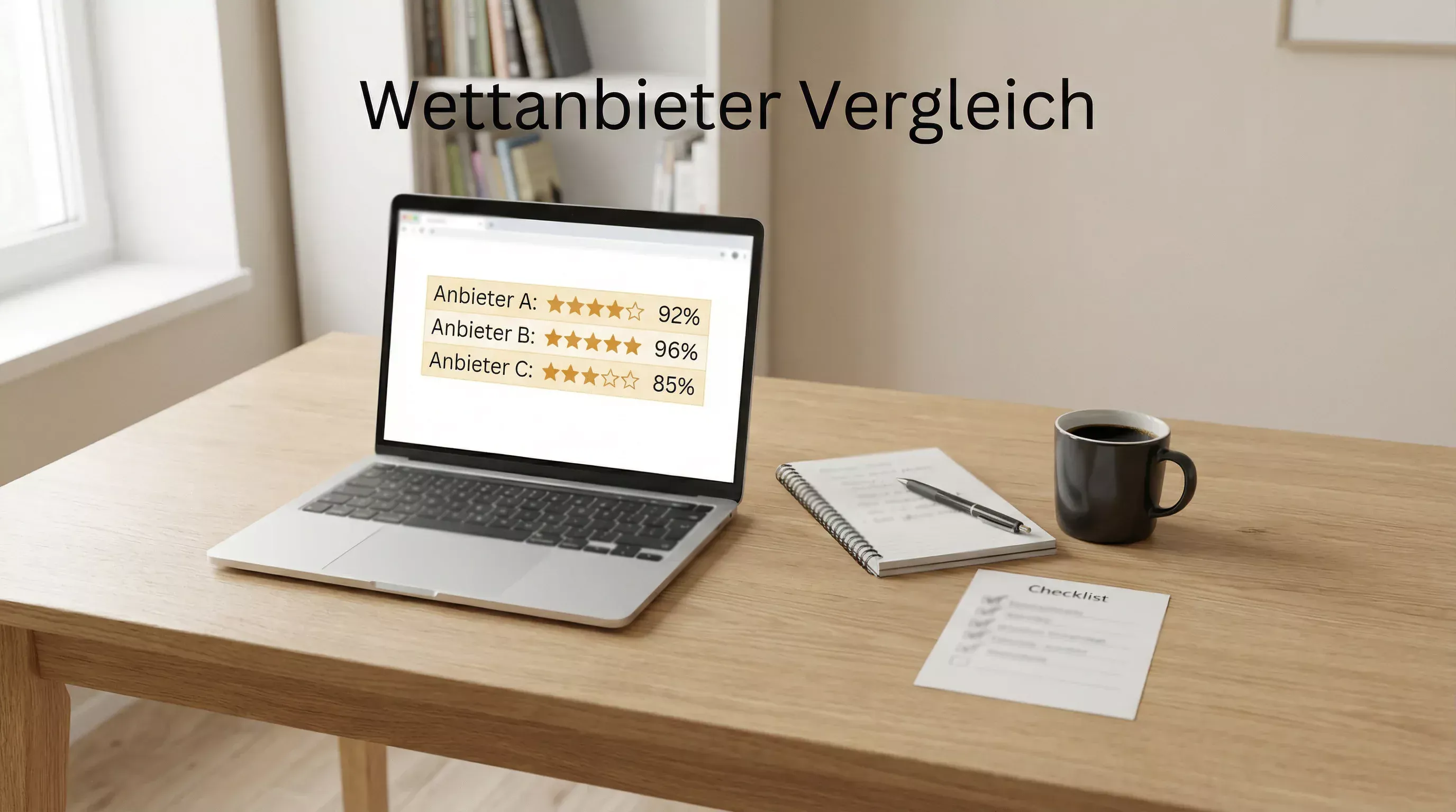 Laptop mit Wettquoten-Vergleich auf dem Bildschirm – Motorsport Wettanbieter