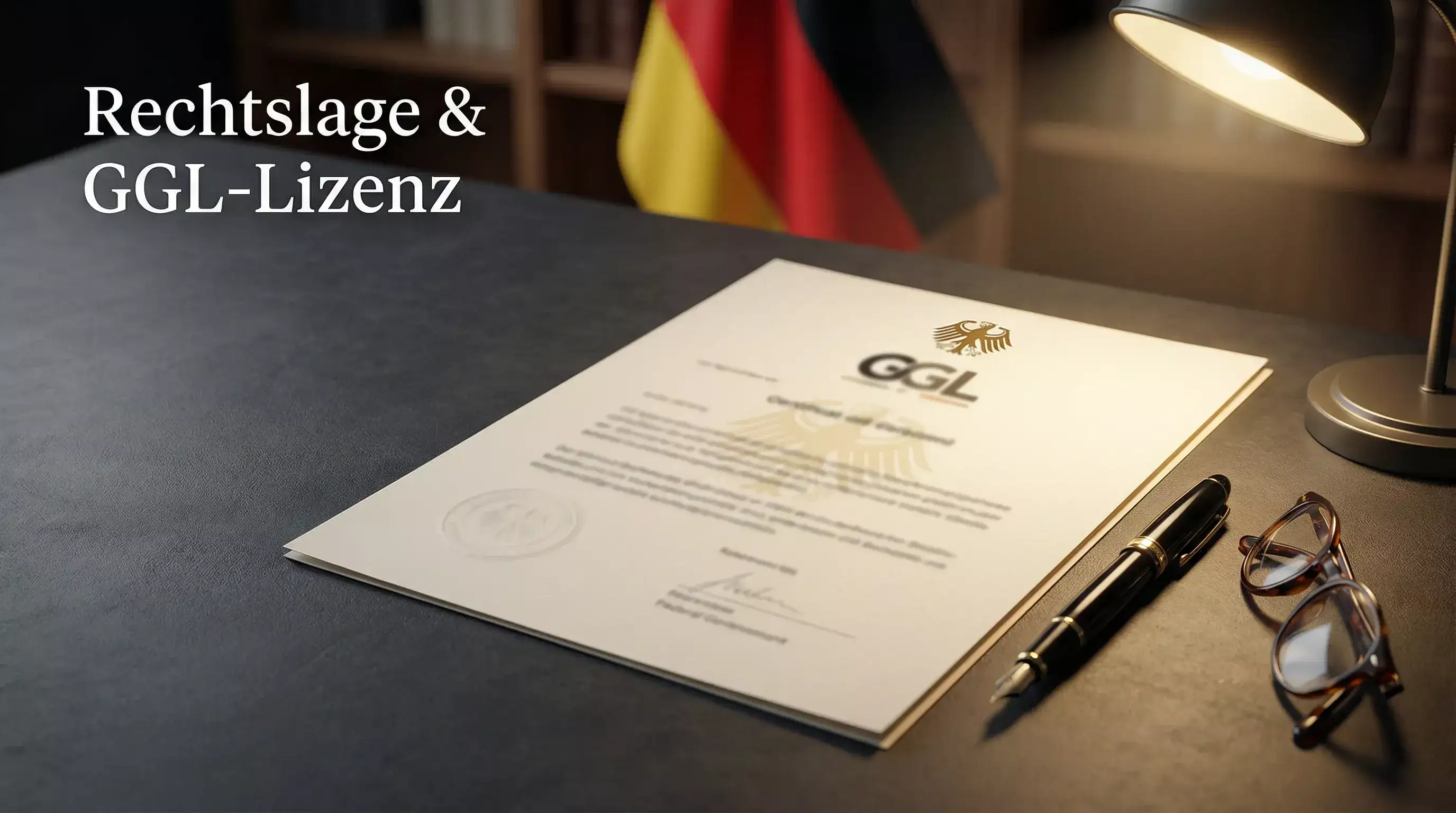 Offizielles Dokument mit GGL-Lizenz-Symbol – Motorsport Wetten Rechtslage